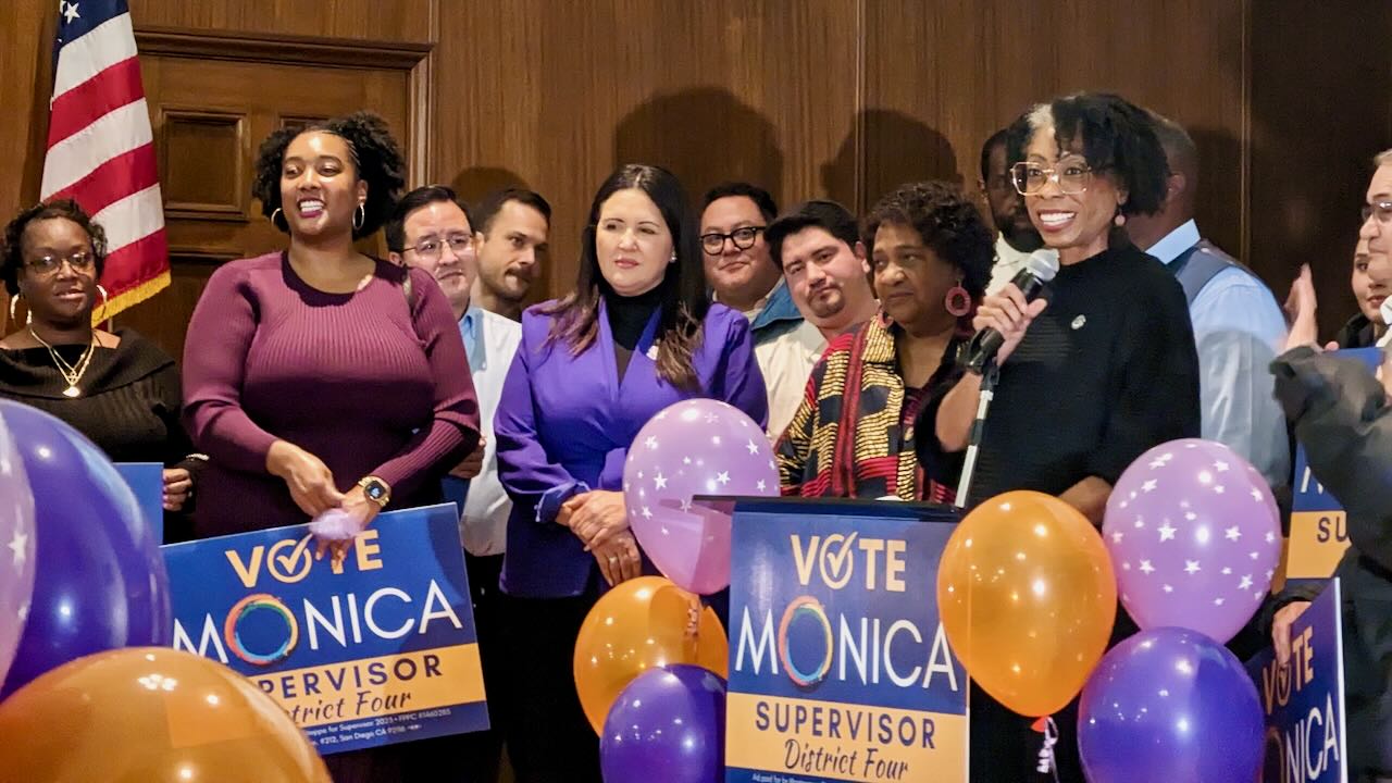 Monica Montgomery Steppe making history in 2023 as the first black woman elected to the San Diego County Board of Supervisors