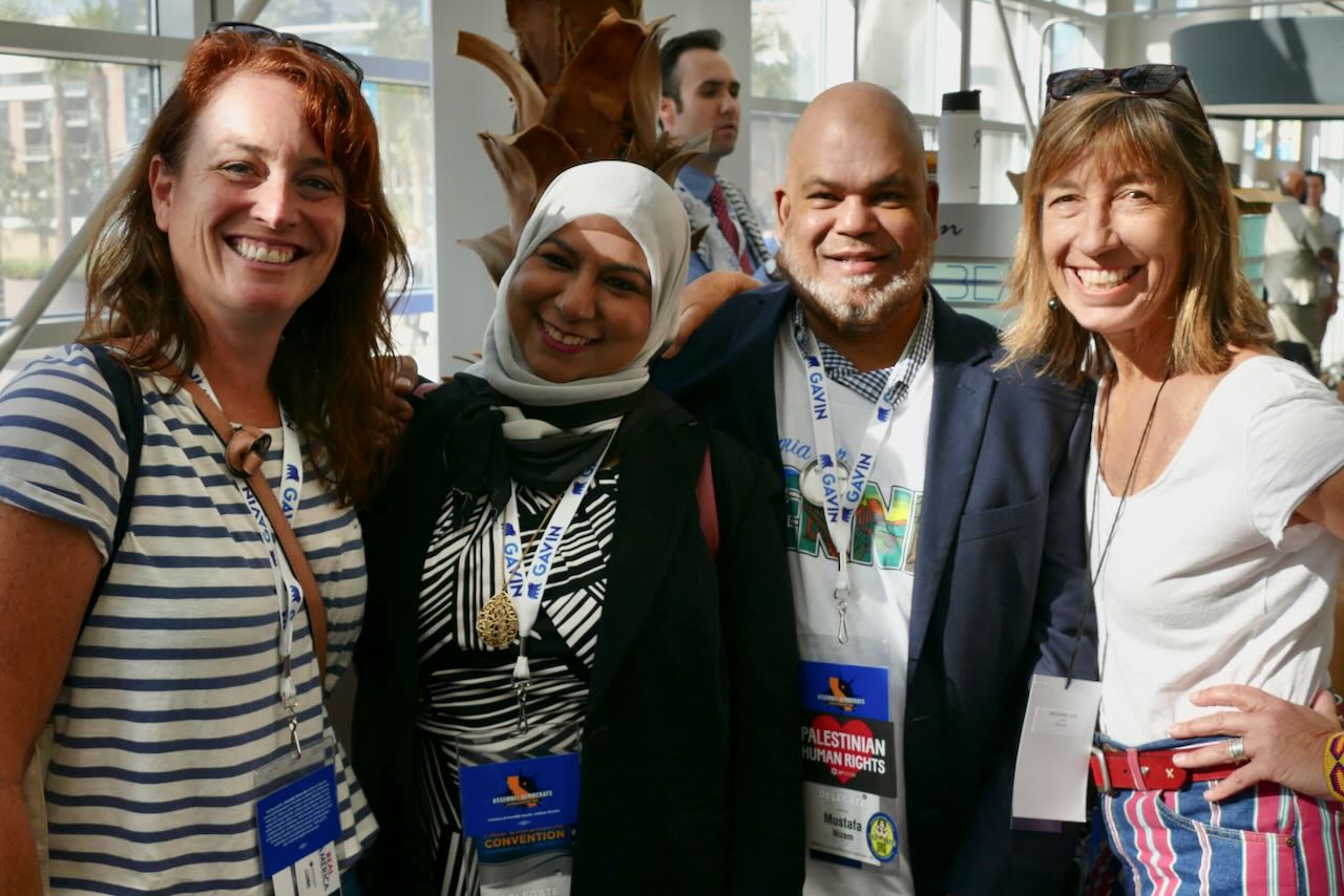 Club members at the California Democratic Party state convvention in 2019